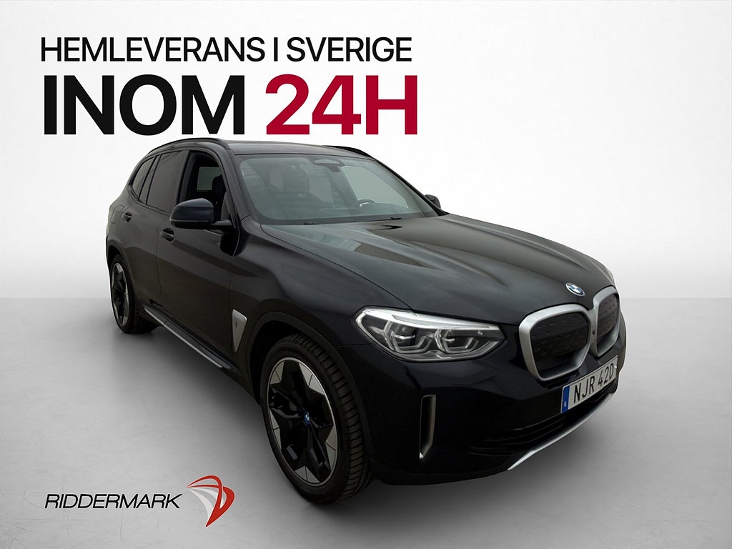 BMW iX3 286hk Cockpit Pano H/K 360° HuD Skinn Drag