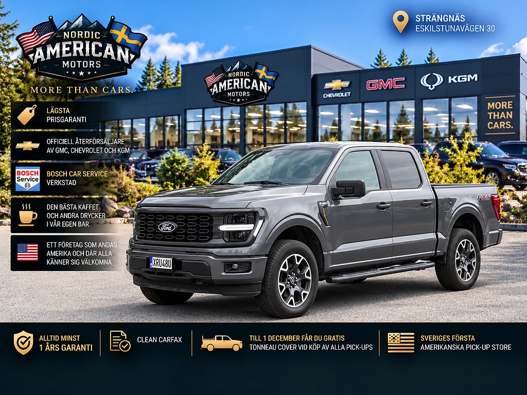 Ford F-150 STX 2.7 V6 4x4 - I LAGER - Dragkrok -Supercrew-Moms