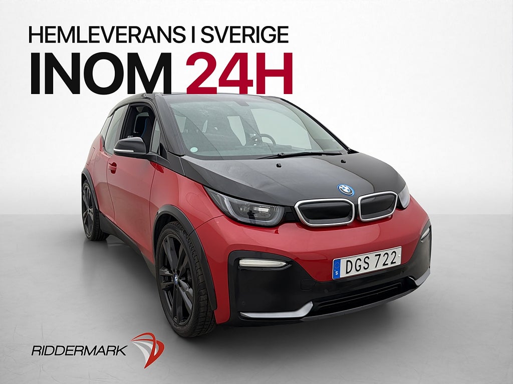 BMW i3s 94 Ah 183hk Comfort P-Sensorer Värmepump Bluetooth
