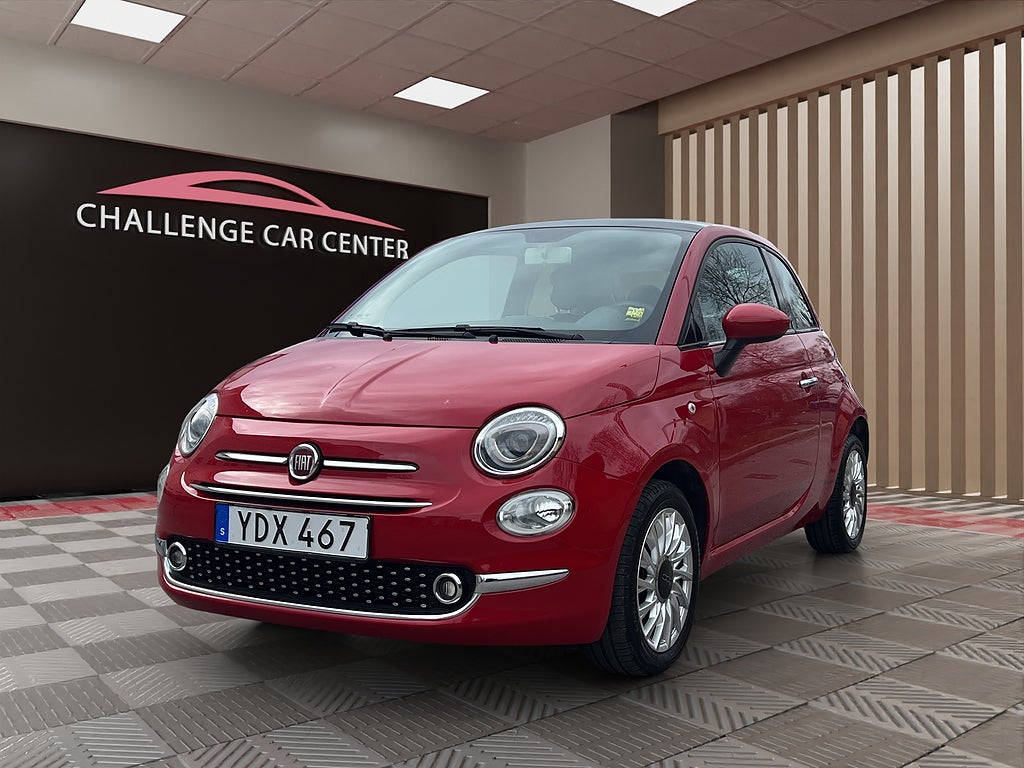 Fiat 500 1.2 8V Lounge Euro 6 Ny servad Årsskatt 448 kr 