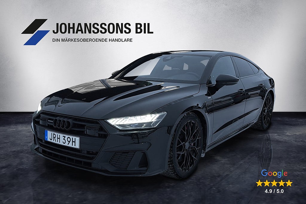 Audi A7 Sportback 55TFSI e Quattro S-Line B&O Värmare Drag Kame