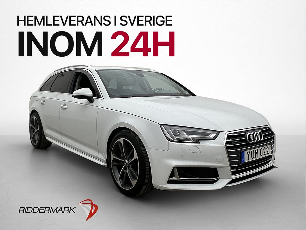 Audi A4 40 TDI Q Värmare Sportstolar Adapt-fart Drag MOMS