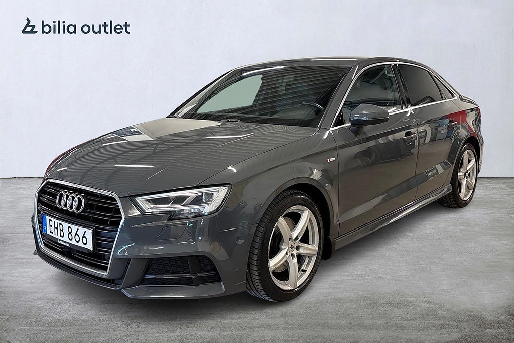 Audi A3 Sedan 2.0 TDI S-Line B-kamera Navi Skinn Döda Vinkel