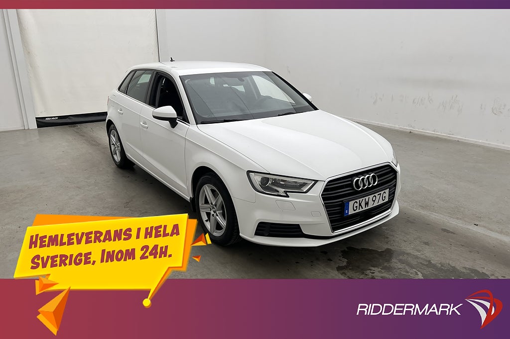 Audi A3 35 TFSI 150hk Proline Dragkrok Sensorer Adaptiv-Fart