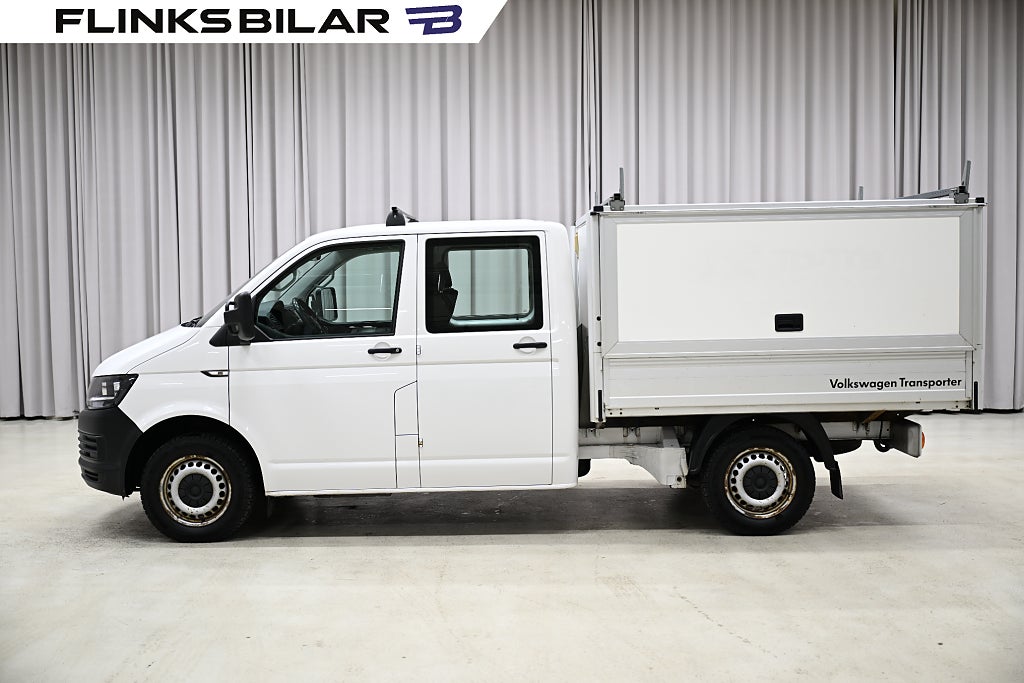 Volkswagen Transporter 2.0 TDI 102HK Dubbelhytt|Kåpa|Kåpa|Drag|Värmare|Leasbar