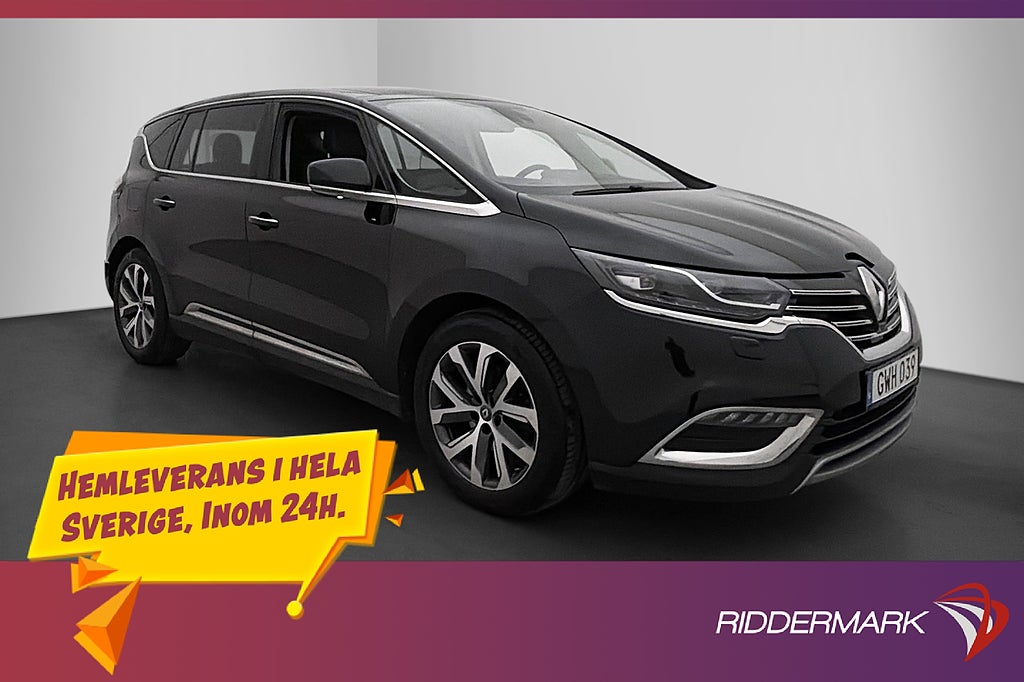 Renault Espace 1.6 dCi 7-Sits Pano Kamera Dragkrok Skinn