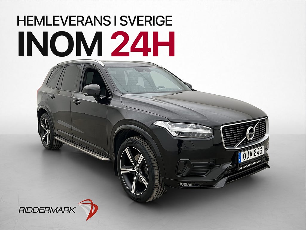 Volvo XC90 D5 AWD R-Design 7-Sits VOC Pano 360° HUD Drag