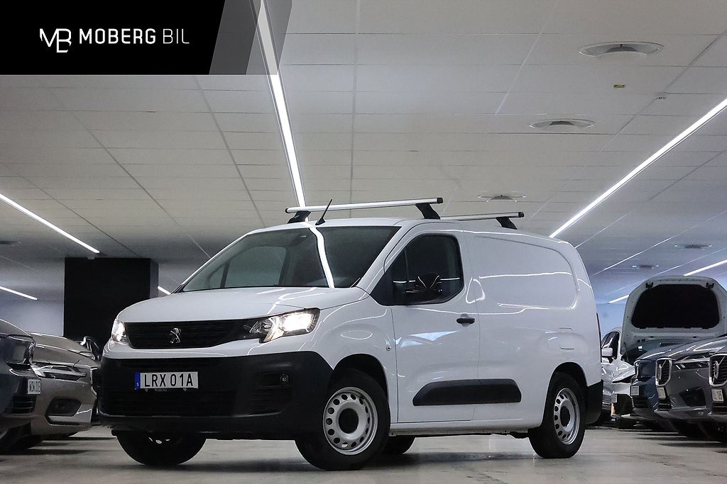 Peugeot e-Partner 136hk L2 V-inrett Drag Värmare Navi MOMS