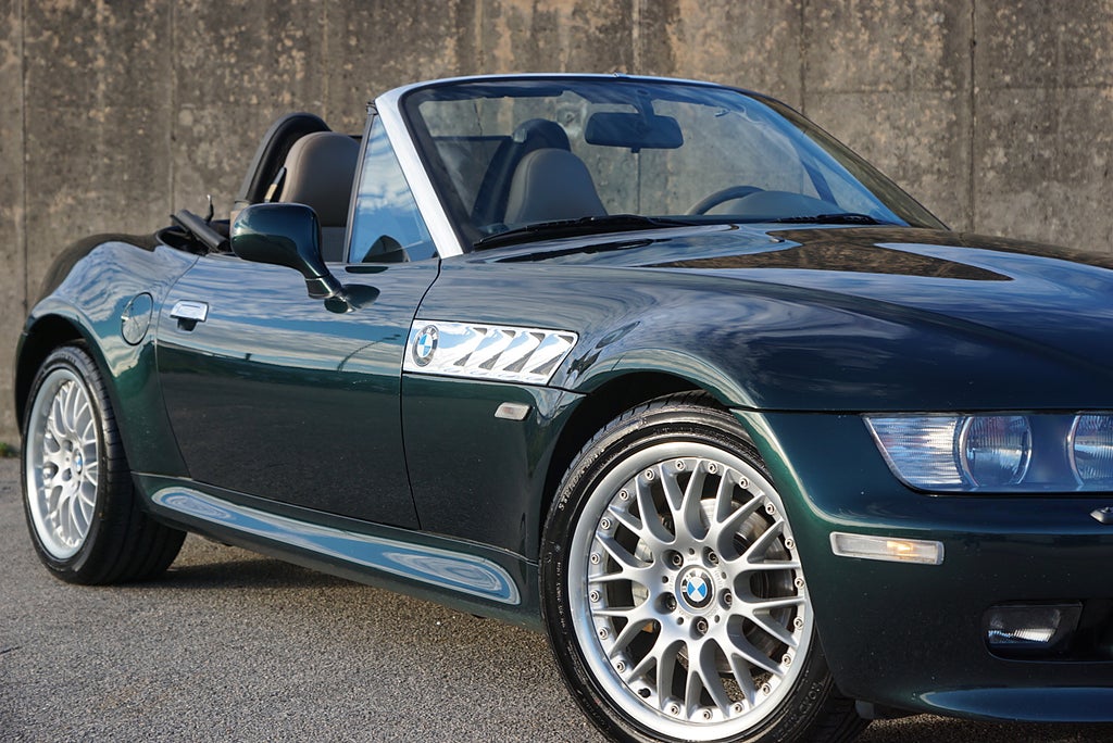 BMW Z3 2.8i Roadster 193hk Manuell Oxford Green BBS 17”