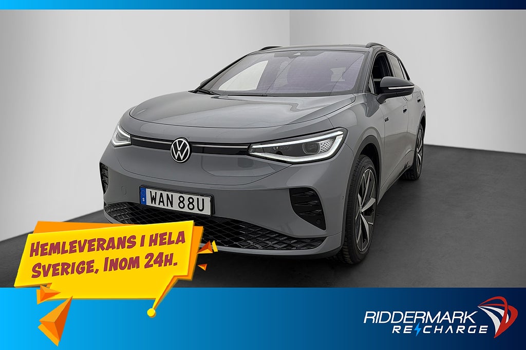 Volkswagen ID.4 GTX Värmare Dragkrok Kamera Rattvärme MOMS