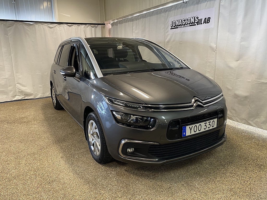 Citroën Grand C4 Picasso 1.6 BlueHDi EAT, 120hk, Drag, Glastak