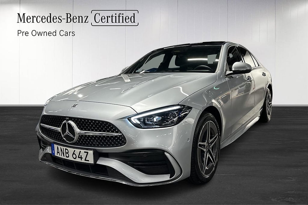 Mercedes-Benz C 300 de Sedan Panorama AMG Navi 360° Moms
