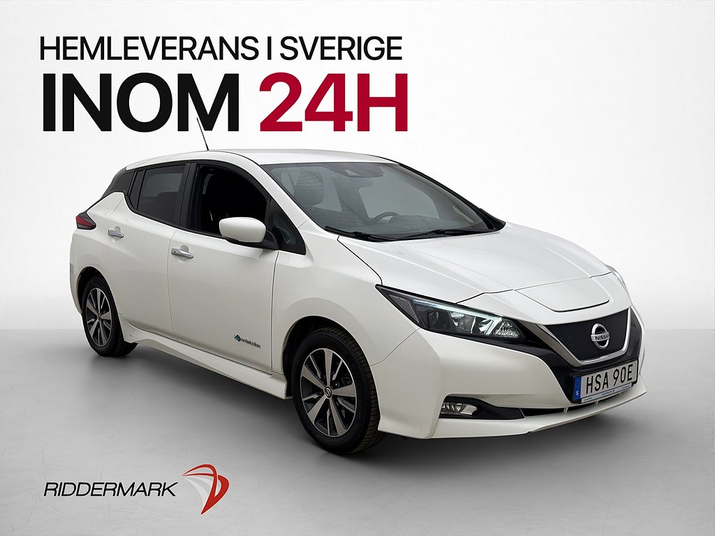 Nissan Leaf 40 kWh Acenta Kamera Navi Rattvärme Adaptiv-Fart