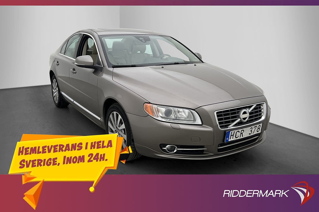 Volvo S80 T4F Summum Taklucka Skinn M/K-Värmare Navi
