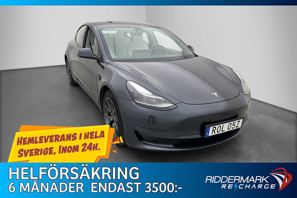 Tesla Model 3 Long Range AWD FSD Acc Boost Drag Ljus-Interiö
