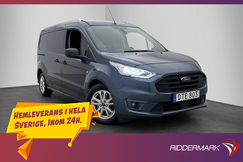 Ford Transit Connect LWB Värm Dragkrok Kamera 2xDörr CARPLAY