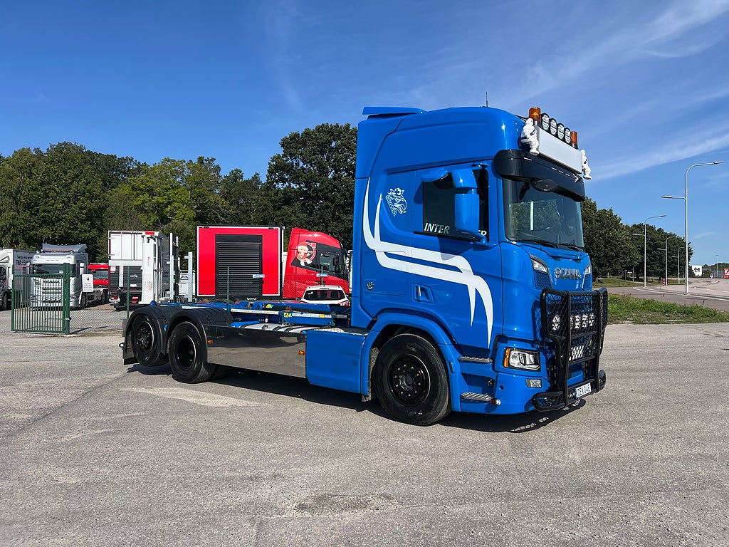 Scania R660 V8 6x2*4 Lastväxlare, ADR, Liftdumper, Euro 6