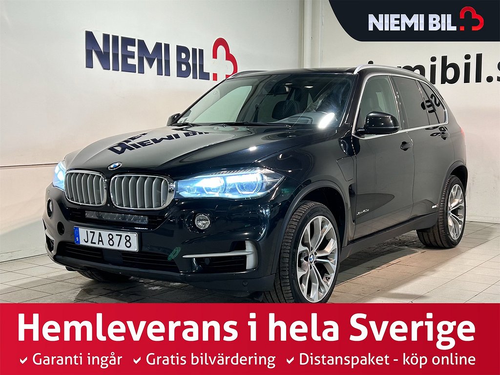 BMW X5 xDrive40e Aut 360° Pano Drag H/K Kamera GPS Skinn HuD