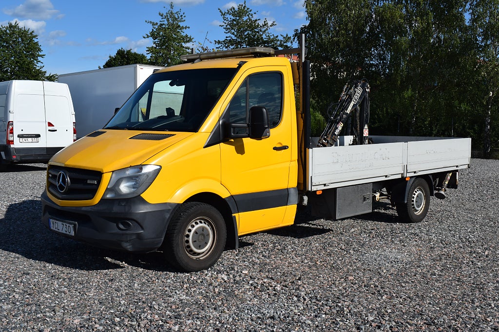Mercedes-Benz Sprinter 319 BlueTEC Chassi Enkelhytt 3.0 V6/ KRAN/ FLAK 4M