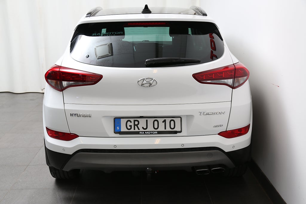 Hyundai Tucson 1,6 T-GDI Premium AWD Aut Pano Skinn 1ägare Motorv Drag 2018