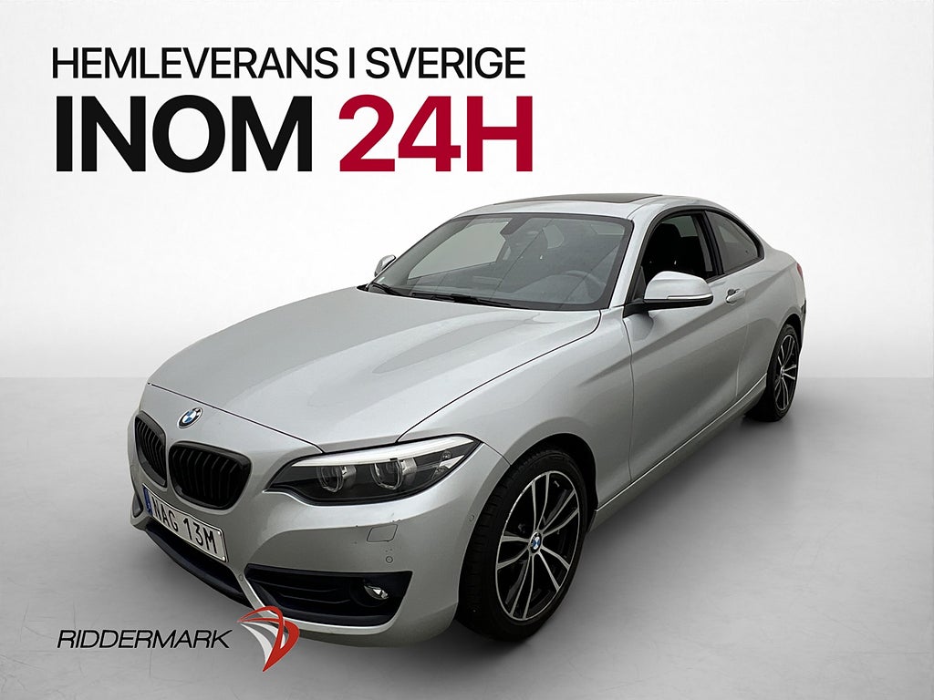 BMW 220 d xDrive Coupé 190hk Sportline Taklucka Värm Kamera
