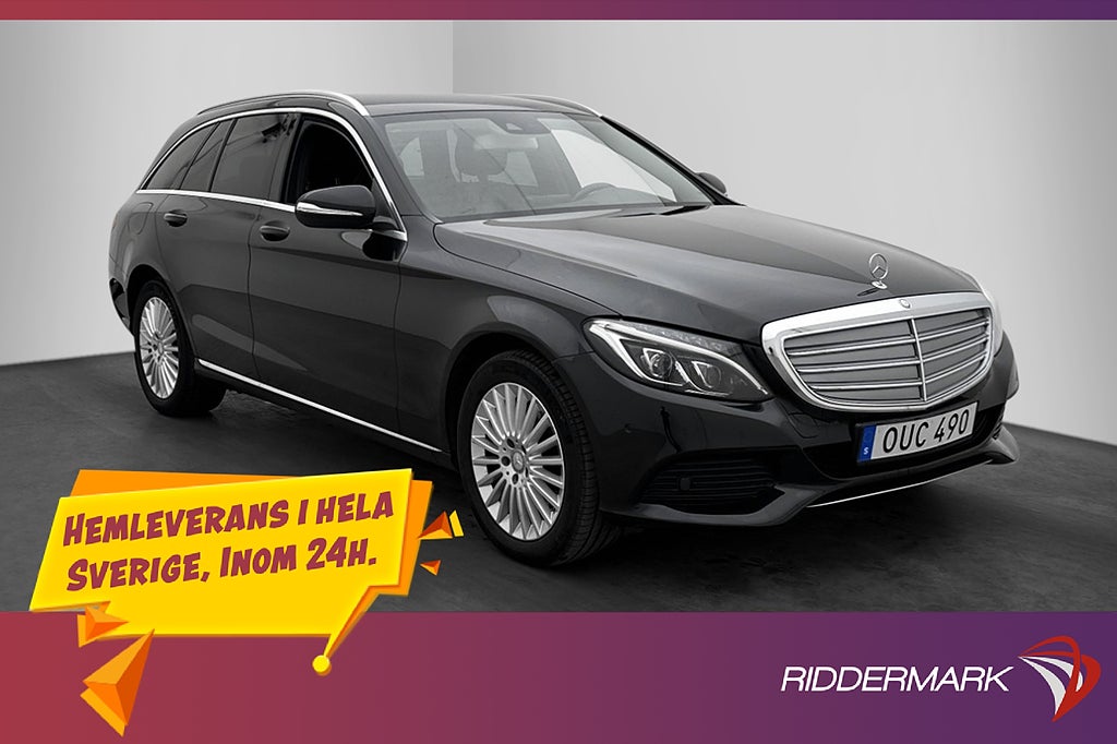 Mercedes-Benz C 250 T d 4M Exclusive M&K-Värm Skinn Drag GPS