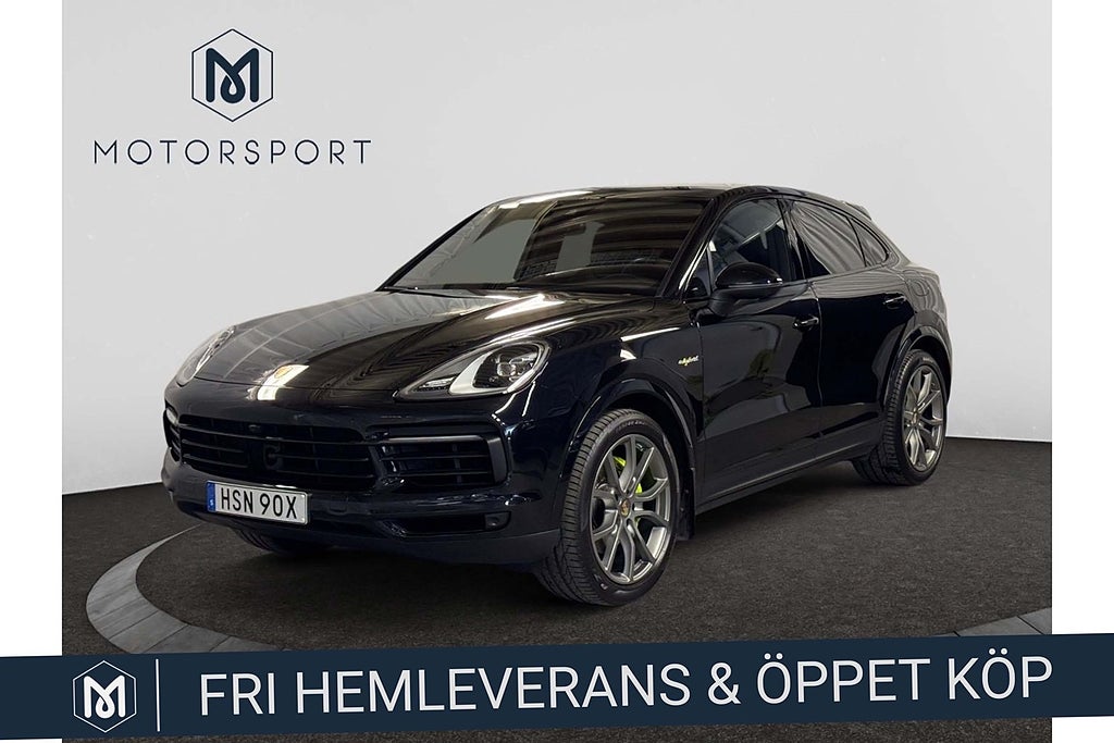 Porsche Cayenne E-Hybrid Coupé 462hk AWD 18-vägs Sport Chrono BOSE Drag