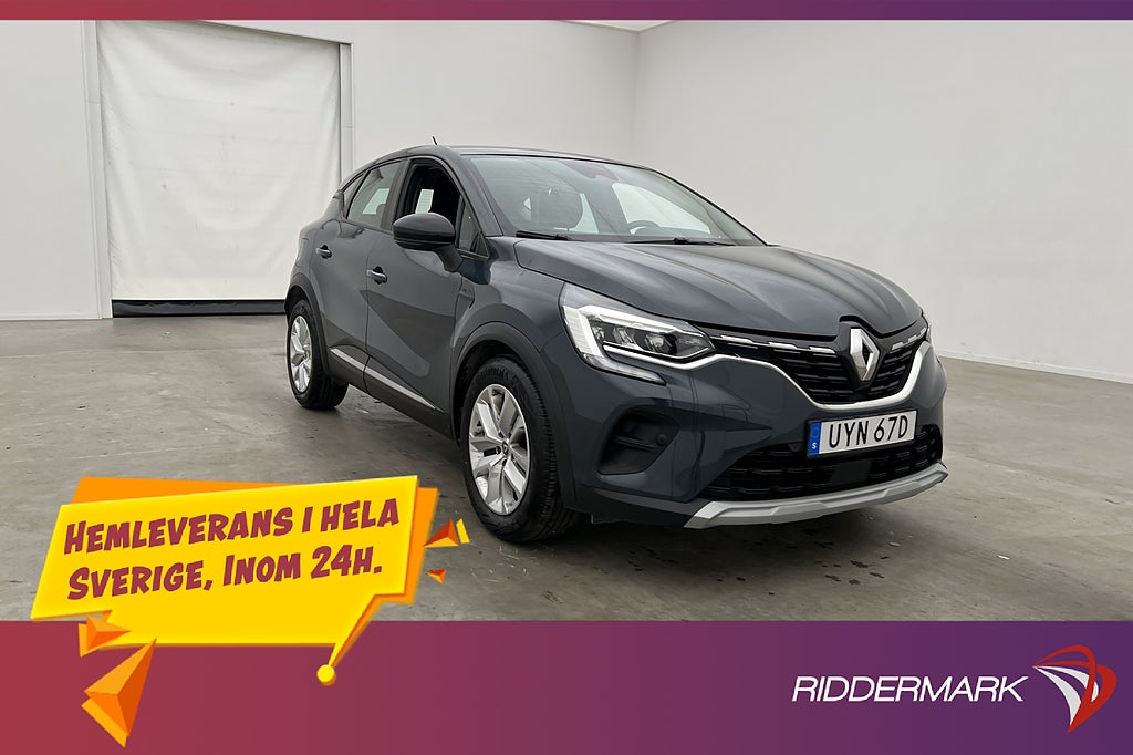 Renault Captur 1.0 TCe 100hk Kamera CarPlay Farthållare