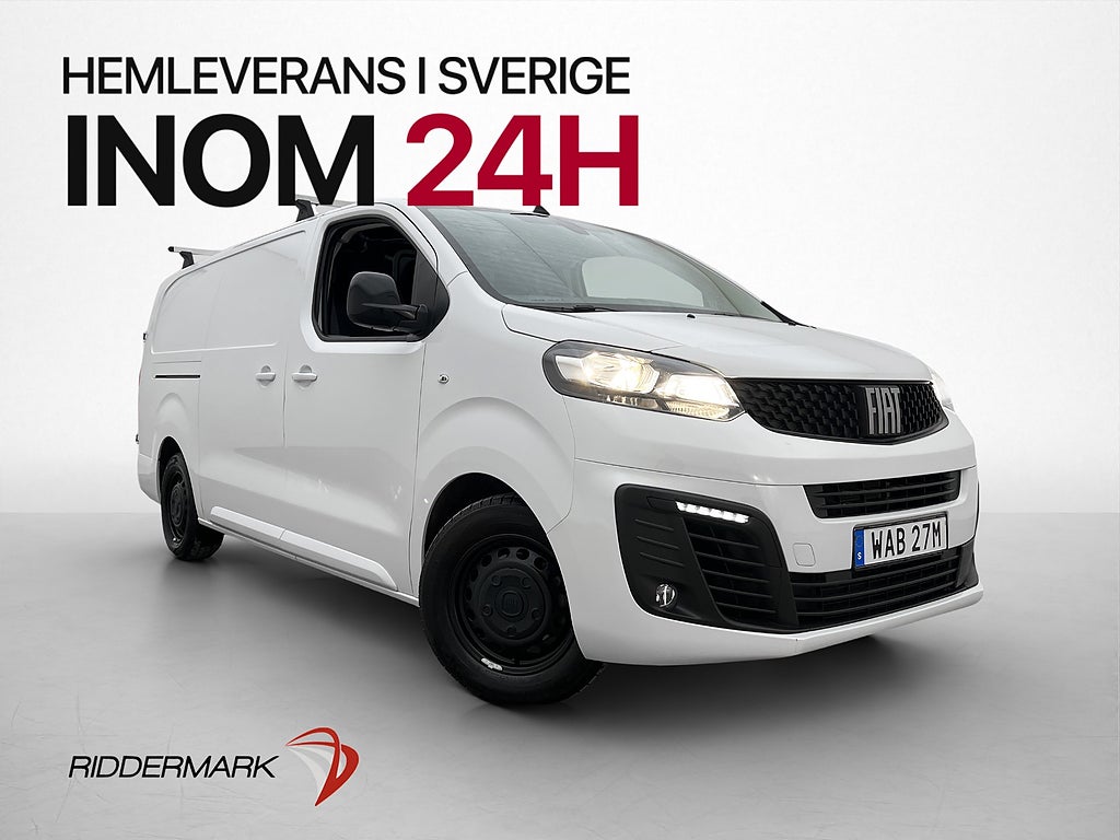 Fiat E-Scudo L3 136hk Kamera 3-Sits Farthållare CarPlay Moms