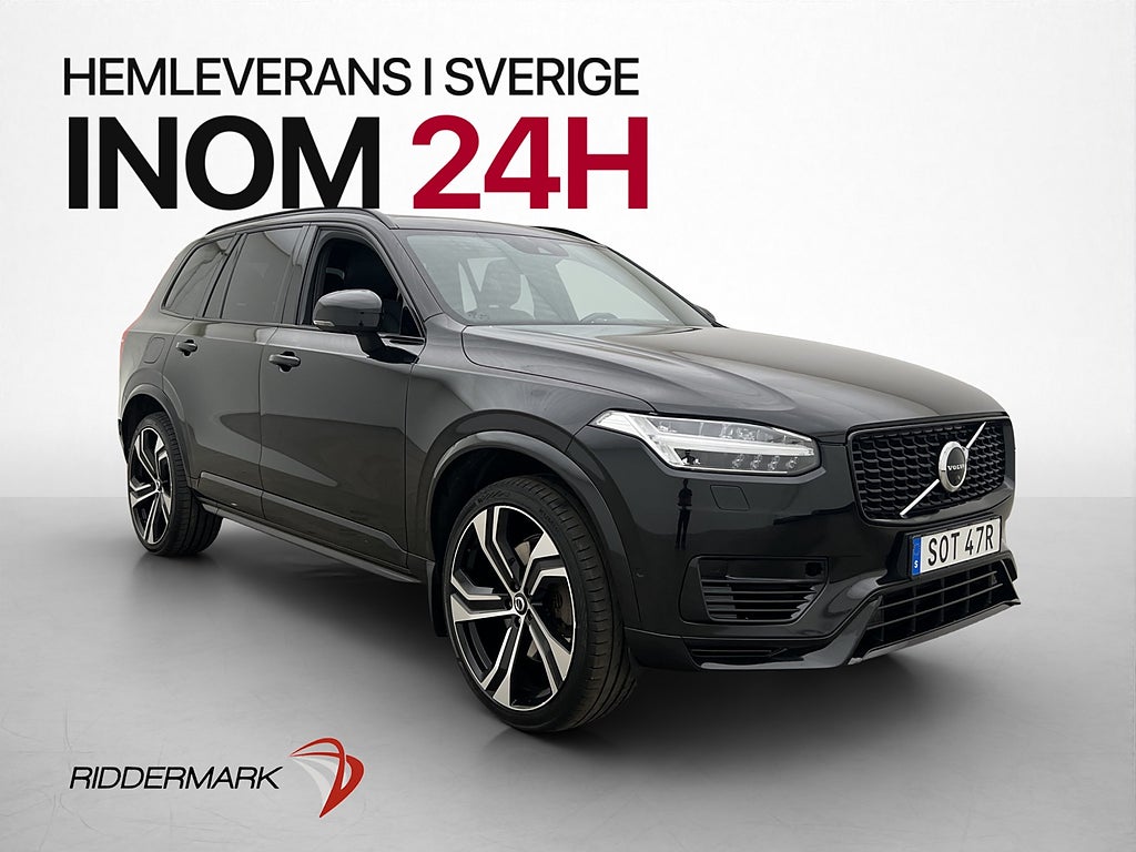 Volvo XC90 Recharge T8 AWD R-Design 7-Sit Pano Luft B&O Drag