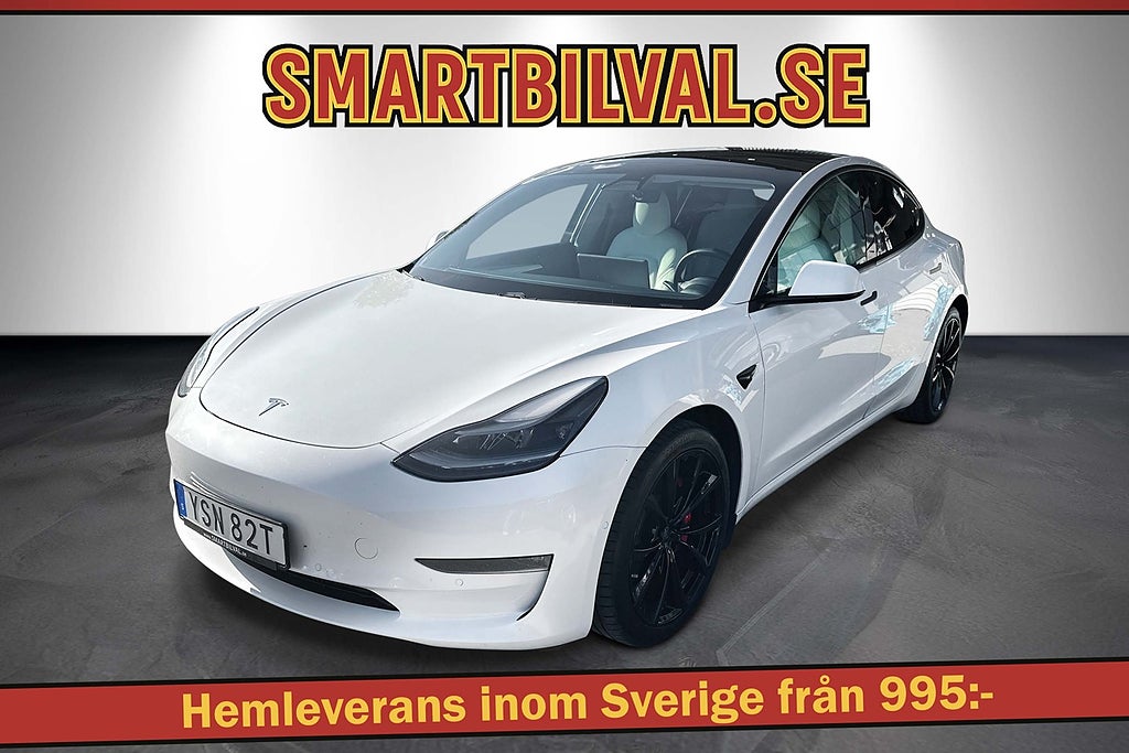 Tesla Model 3 Performance AWD Värmepump
