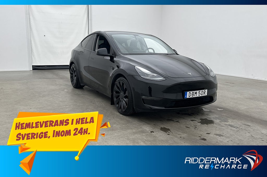 Tesla Model Y Performance AWD Dragkrok Svensksåld Autopilot