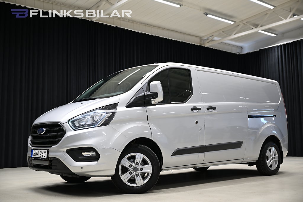 Ford transit Custom 130HK L2|Drag|Värmare|Dubbeldörr|Kambytt|B-Kamer