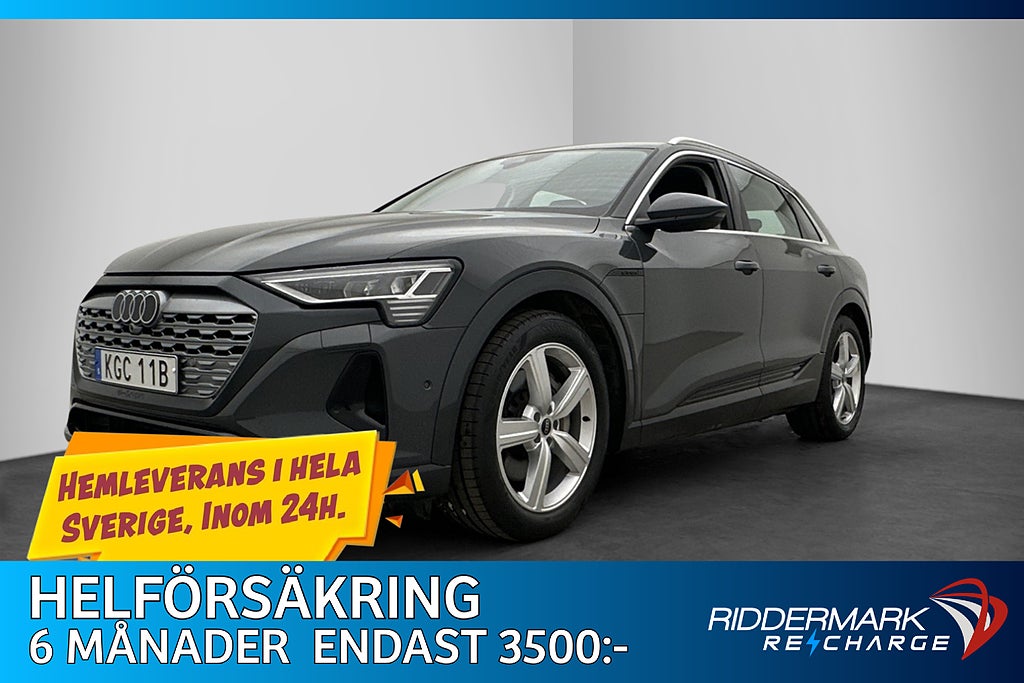 Audi Q8 E-tron Quattro Drag Skinn Kamera Cockpit Navi MOMS