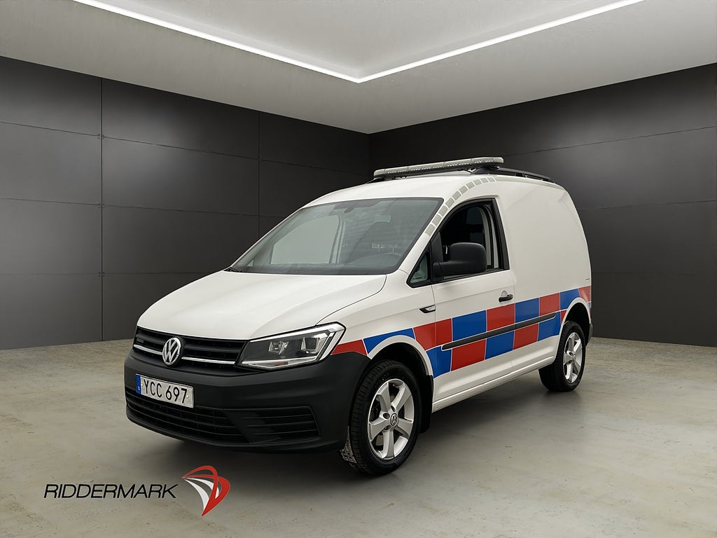 Volkswagen Caddy 2.0TDI 4M Värmare Drag LED PDC MOMS 1-Bruk