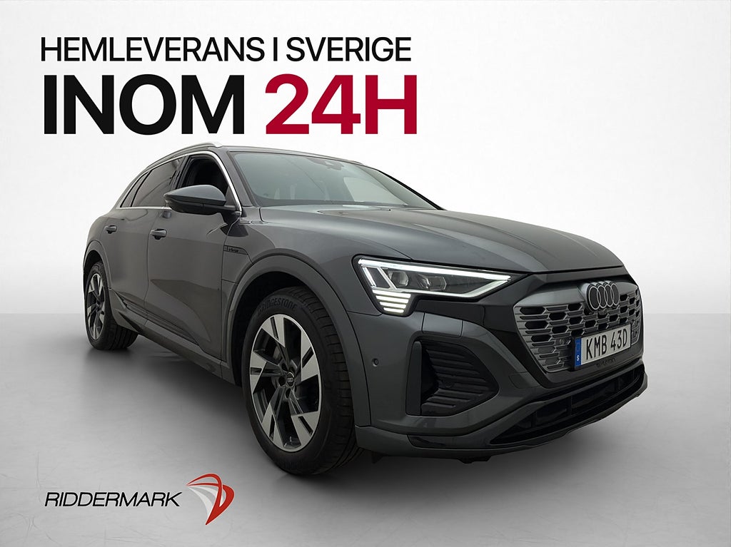 Audi Q8 55 e-tron Q S-Line Pano B&O 360° Drag Skinn Luftfjäd
