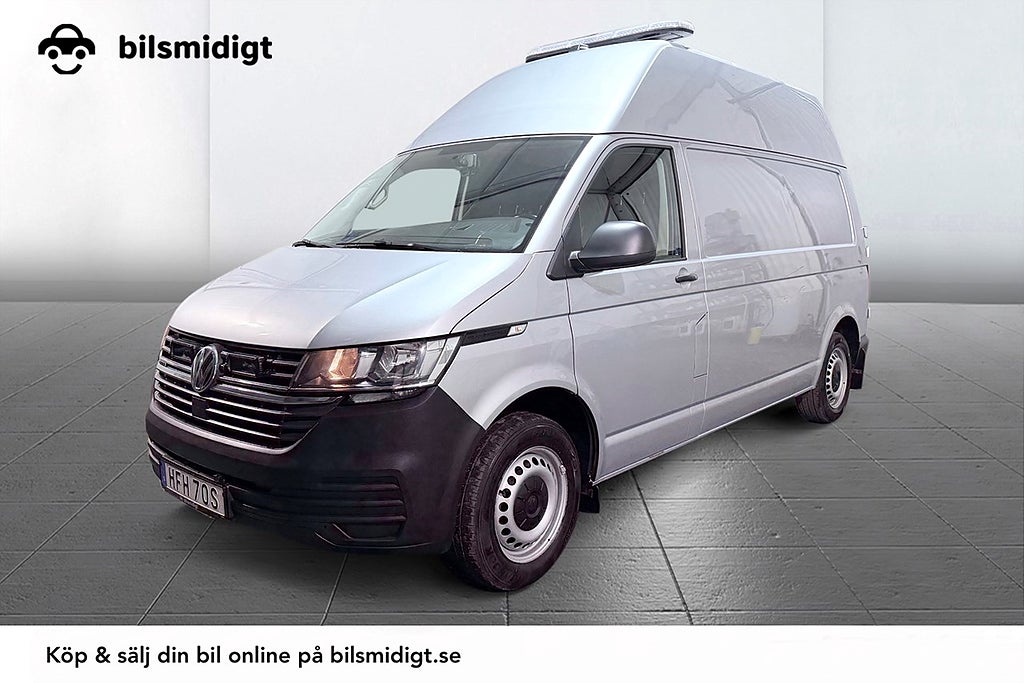 Volkswagen Transporter T30 2.0 4M Aut Drag Extra Hög Ramp 3-sits Värmare Kamera