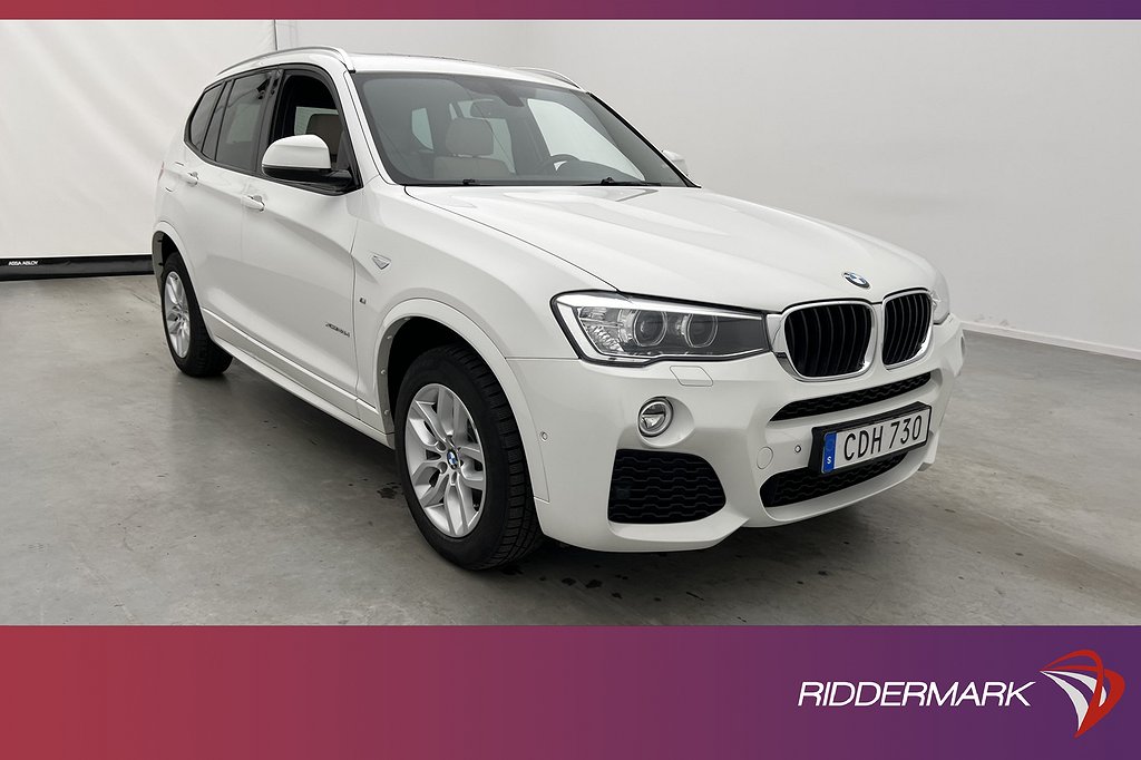 BMW X3 xDrive20d 190hk M Sport Pano Skinn Navi Välservad