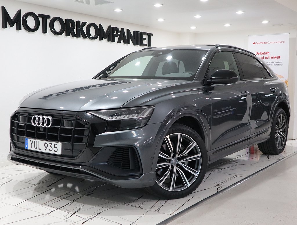 Audi Q8 50 TDI Quattro S-Line Panorama Värmare 360º Luftfjädring