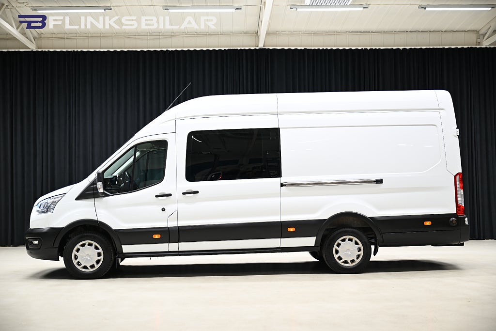Ford transit 350 2.0 185HK L4 Dubbelhytt|3.5ton-dragvikt|Moms|SeUtr!