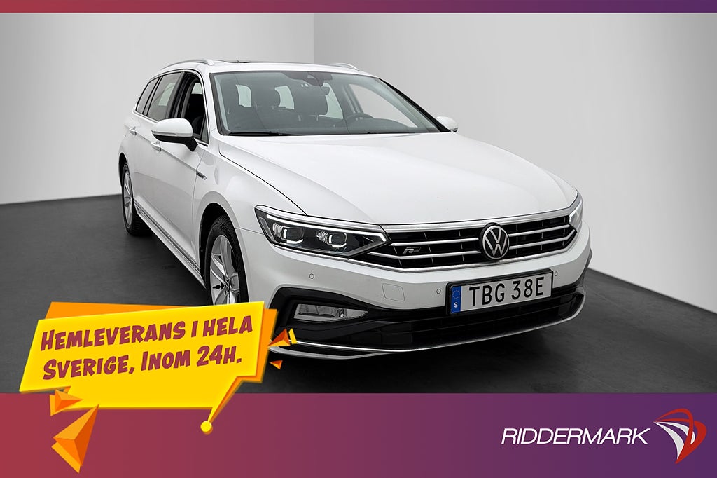 Volkswagen Passat 200hk R-Line Cockpit Pano Värmare MOMS