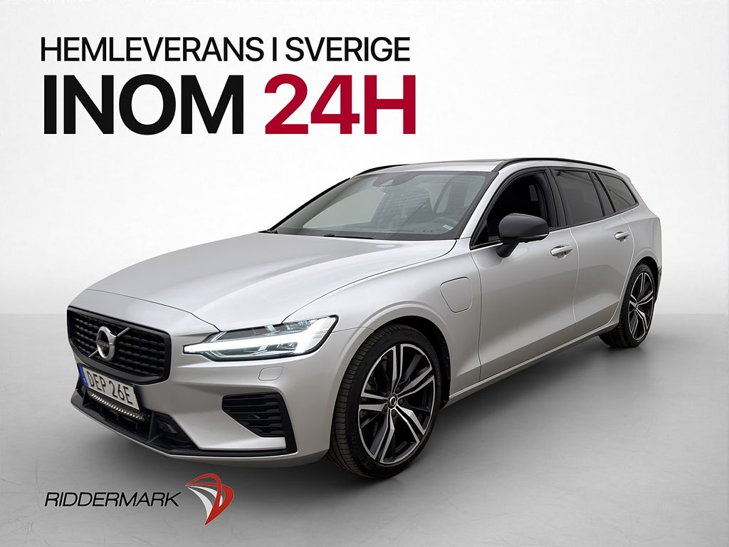 Volvo V60 Recharge AWD T8 R-Design Pano HUD B&W Värm MOMS