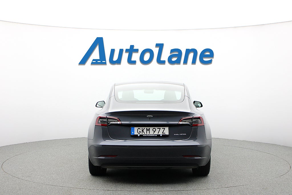 Tesla Model 3 Long Range AWD, Pano, WLTP 614km, 498hk