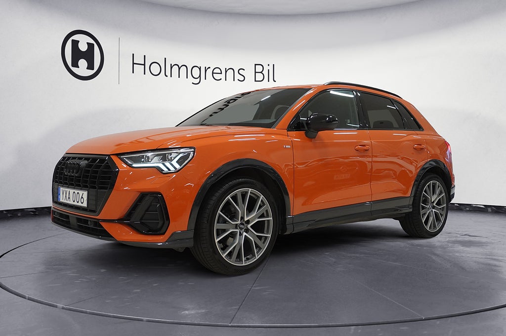Audi Q3 2,65% ränta 35 TFSi S Tronic, 150hk S-Line Dragkork Halvläder P-