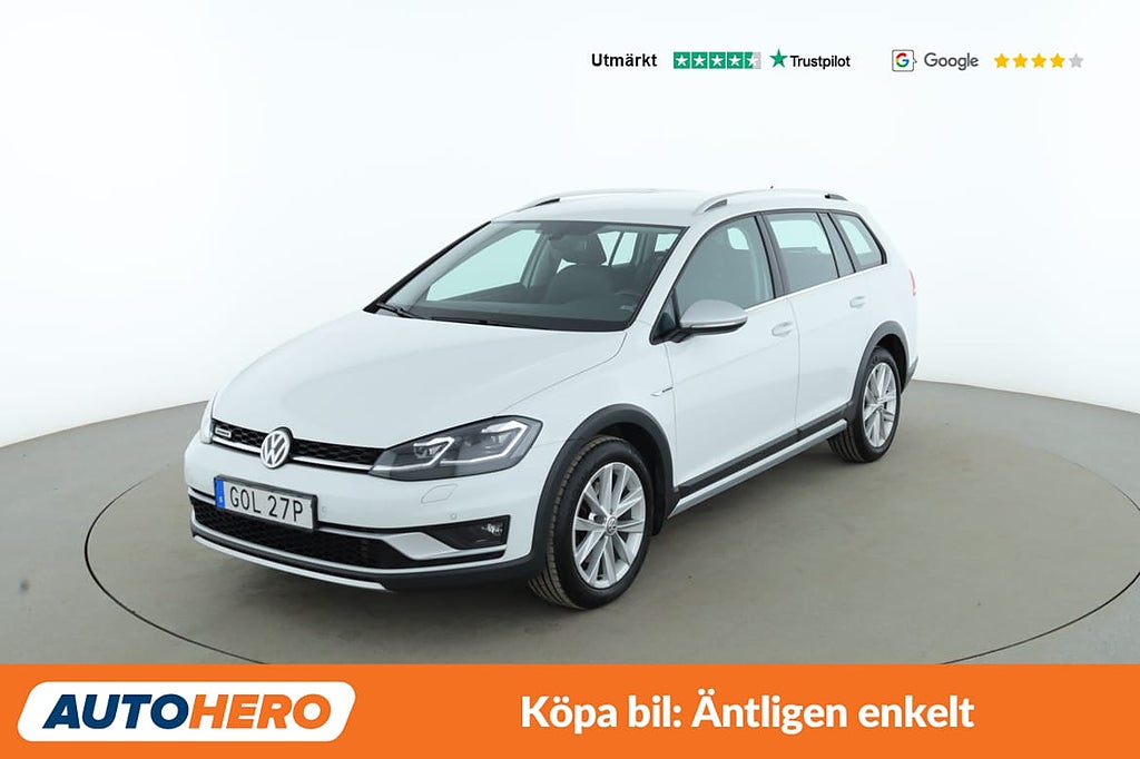 Volkswagen Golf Alltrack 4Motion / Dragkrok, CarPlay, PDC