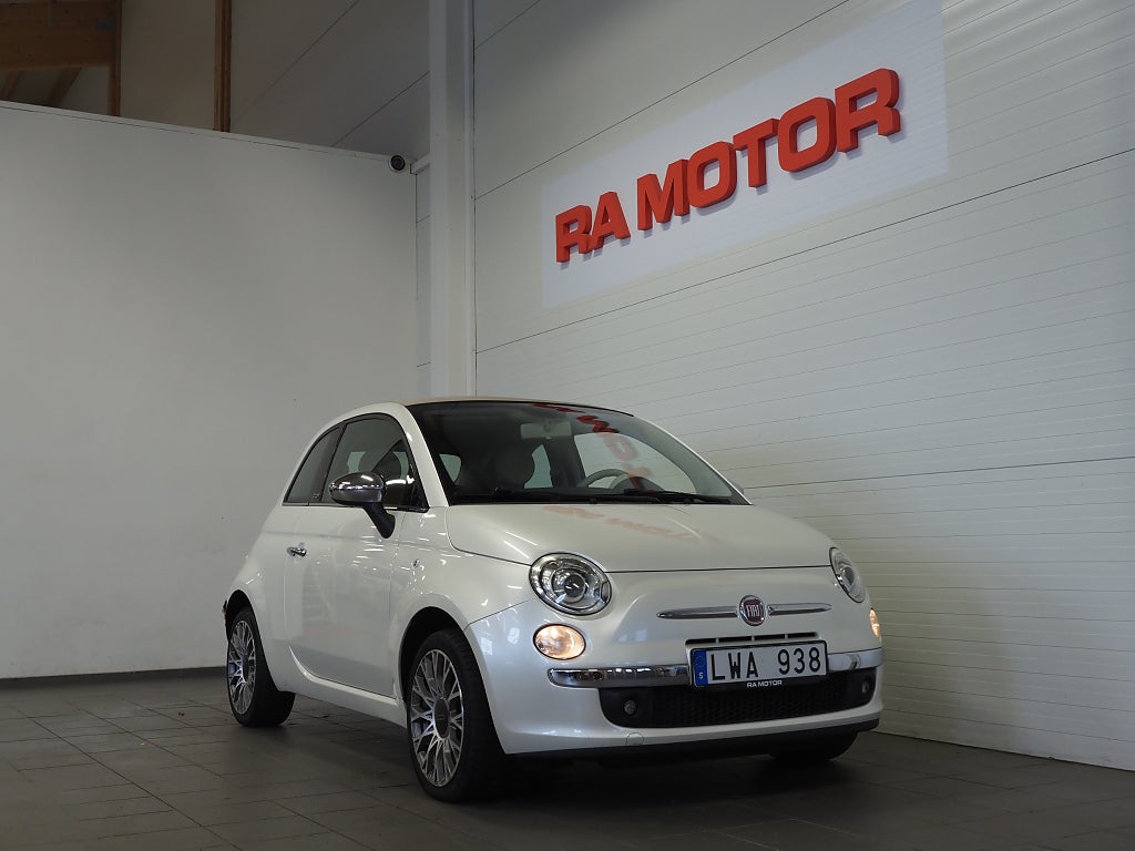 Fiat 500C 1.2 8V 69hk Lounge Cab | Skinn |