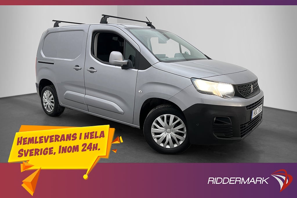 Peugeot Partner Värmare Drag V-Inredd 3-Sits CARPLAY Moms