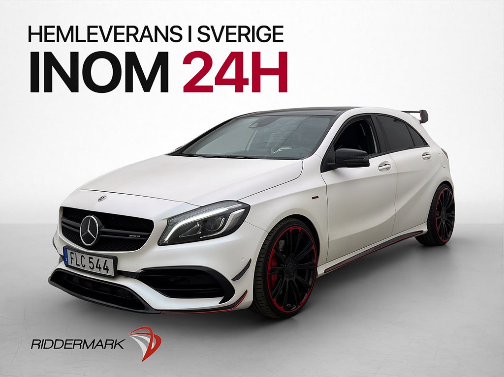 Mercedes-Benz A45 AMG Skalstolar H/K Kamera Navi Läder