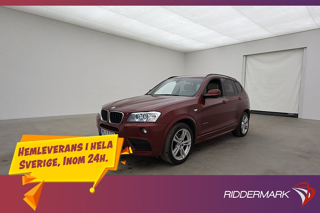 BMW X3 xDrive20d 184hk M Sport Värmare Kamera HiFi Drag Navi