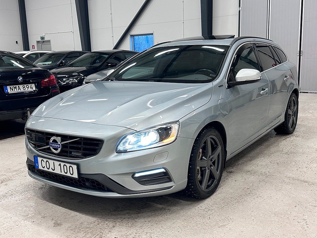 Volvo V60 D6 PLUG-IN HYBRID 283HK AWD R-DESIGN FULLUTRUSTAD